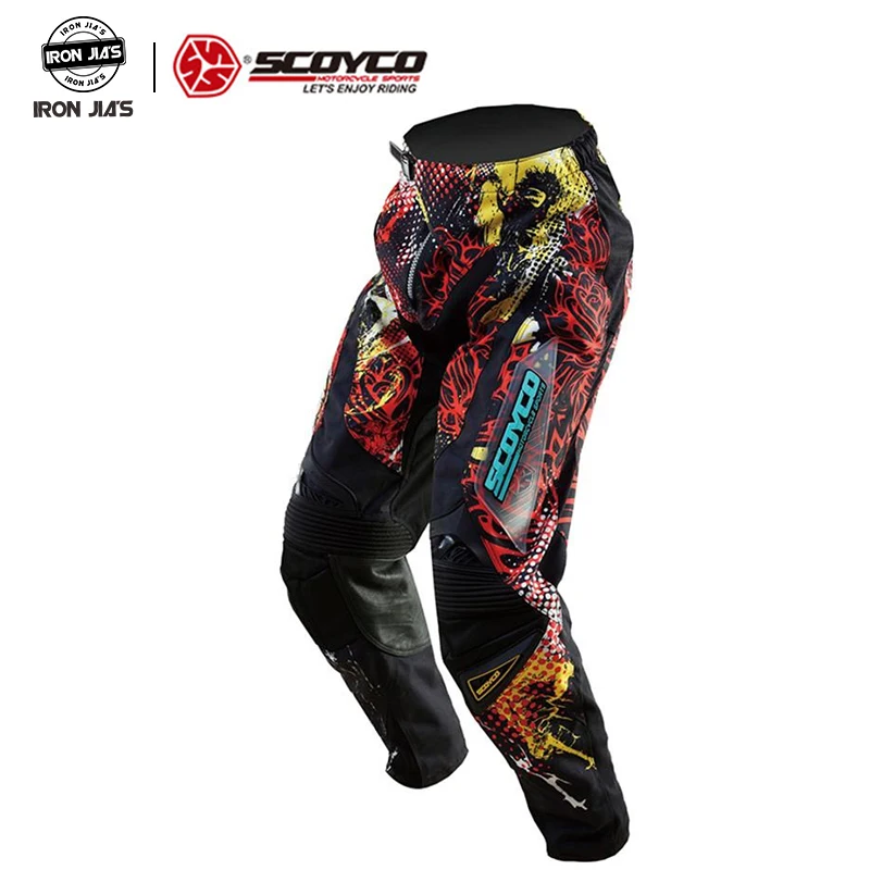 Профессиональный Scoyco мотоцикла Dirt Bike MTB DH MX штаны для езды очки мотокросса