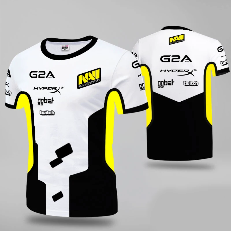

Summer new navi T-shirt e-sports team jersey game csgo professional player fashion casual men and women custom id short sleeve