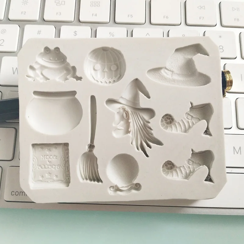 Хэллоуин вечерние силиконовая форма для сахарных изделий выпечки тортов DIY