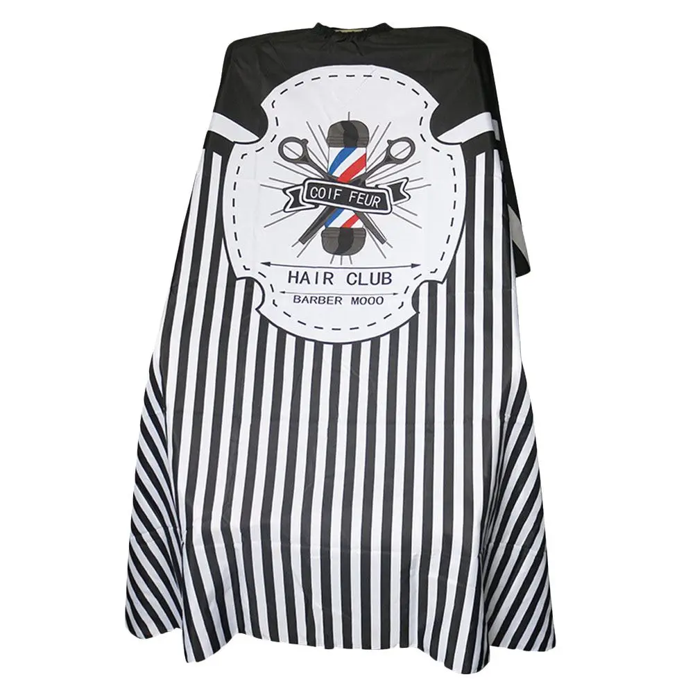 1Pc 160x140cm Rotating Lamp Pattern Barbershop Cape for Hair Cutting Apron Hairdressing Barber Accessories (Black White) | Красота и