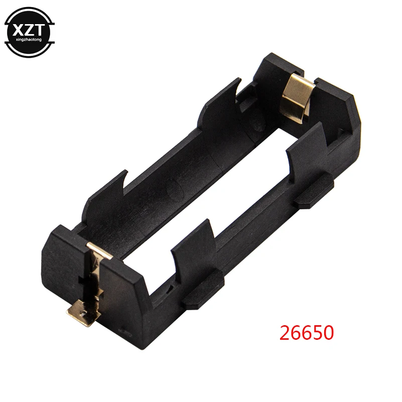 Чехол для батарей smd 1/2x26650 коробка хранения бронзовые значки 1x2 слота 26650 корпус
