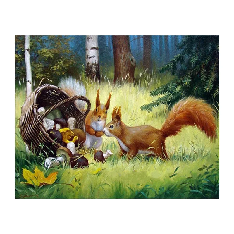 алмазная вышивка Алмазная Животные Природа полная квадратная Картина Вышивка