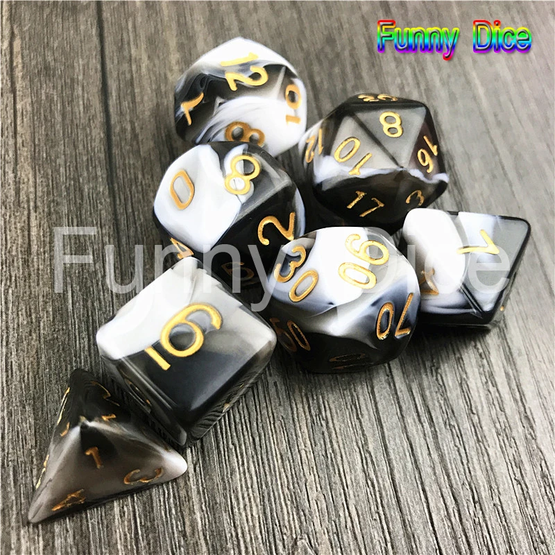 7 шт./компл. для ролевых игр d4 d6 d8 d10 d12 d20 Непоседа пластиковая рука аутизма/СДВГ