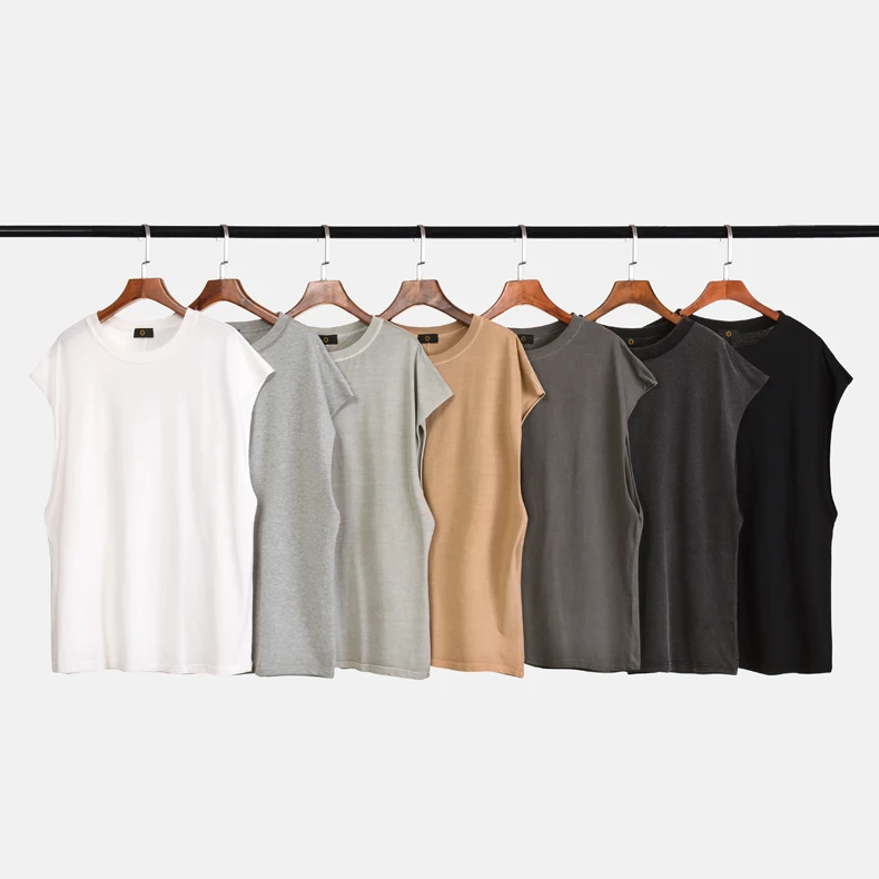 Топ на бретелях для мужчин летний Повседневный жилет в стиле хип-хоп без рукавов