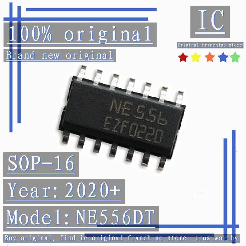 2020 + 100 абсолютно новые оригинальные 20 шт.-100 шт. NE556DT NE556 SOP-16 чиповый таймер |