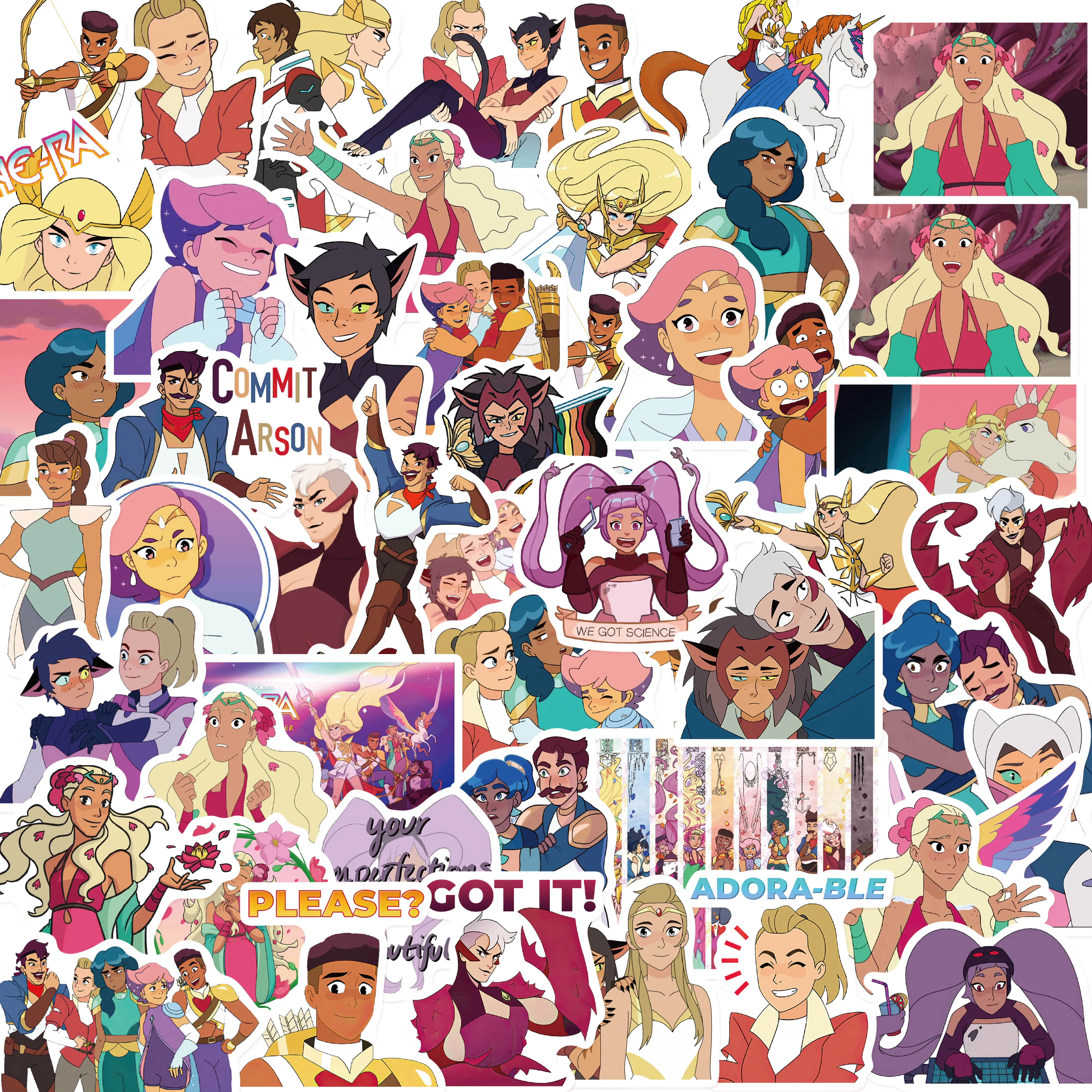 

10/50PCS Endibas She Ra and Princesses Sticker Game Stickers For Suitcase Laptop Computer Cars Waterproof Kid Waterproof Decal