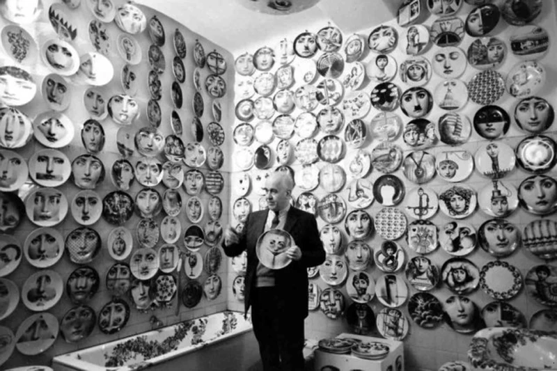Fornasetti тарелка, подвесное блюдо, итальянский дизайн, декоративная подвесная тарелка для дома, европейский стиль, фруктовые тарелки Fornasetti блюдо