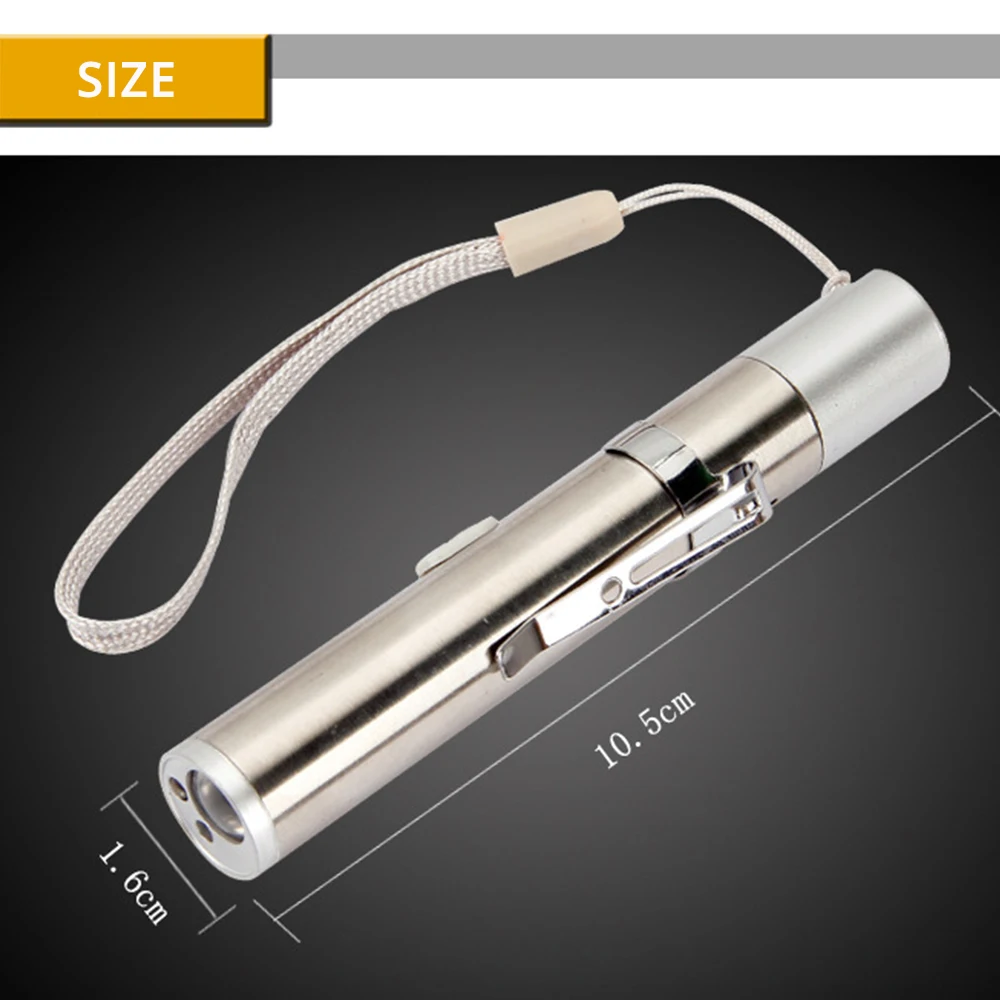 Многофункциональный Перезаряжаемые светодиодный вспышка светильник UV фонарь