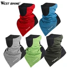 Зимняя велосипедная маска WEST BIKING, флисовая термомаска на половину лица для велосипеда, шарф, теплая маска для защиты ушей, для катания на лыжах, бега