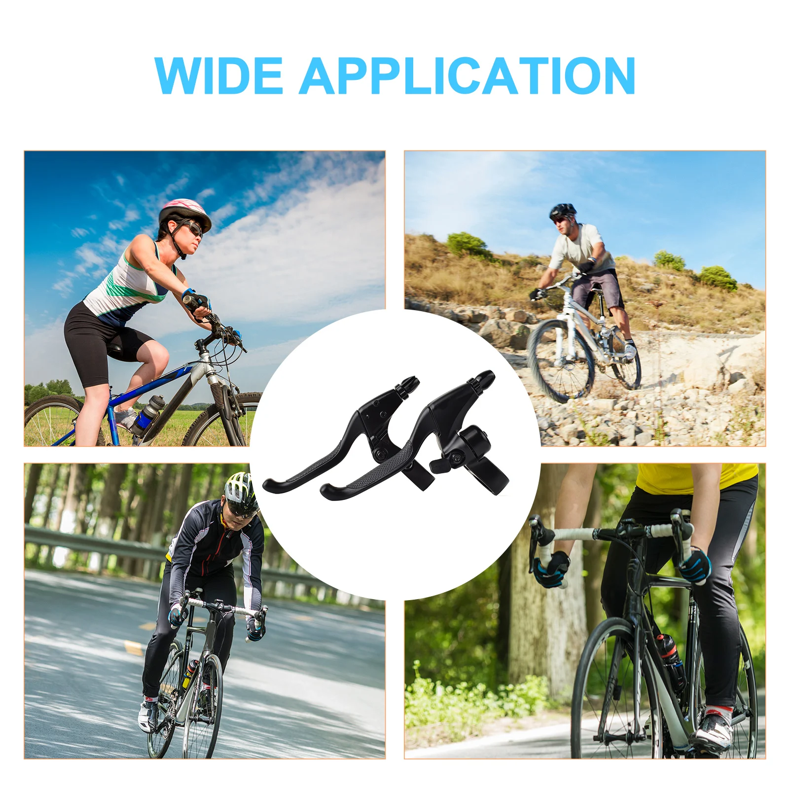 

1 Pair Bike Clutch Lever Aluminum Alloy Bicycle Brake Handle Ergonomic Bike Brake Lever Bike Clutch Handlebar Sturdy Mountain