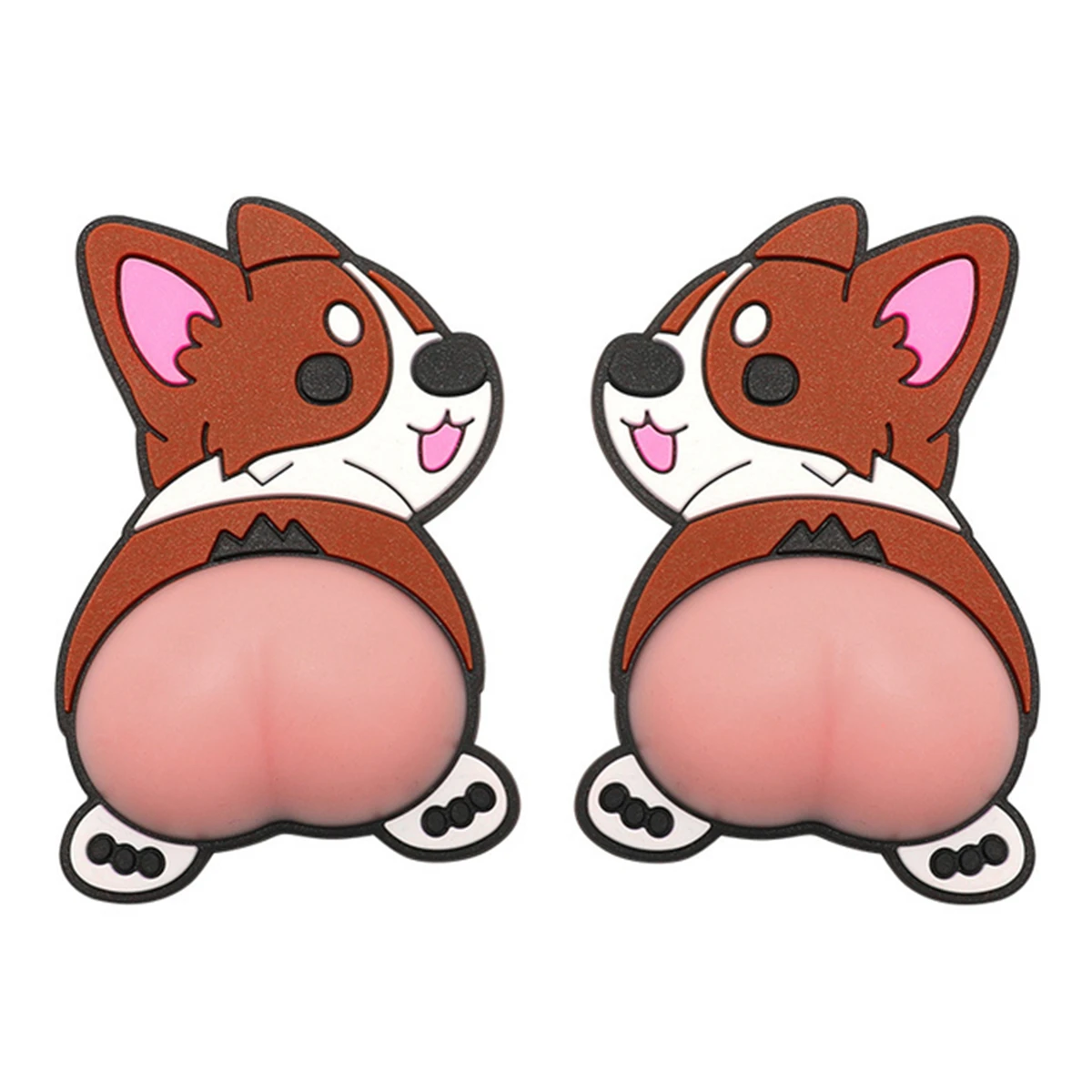 2 шт. 3D ПВХ милая наклейка на автомобиль мультфильм анти-столкновение дверь зеркало заднего вида защита бампера украшение телефона настенная домашняя наклейка