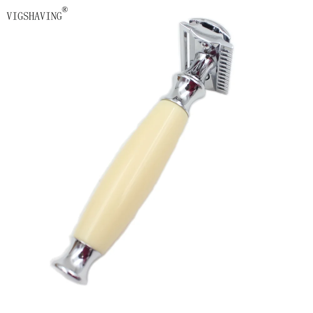 Рекламная цена полимерная Ручка хромированная расческа Безопасная бритва с