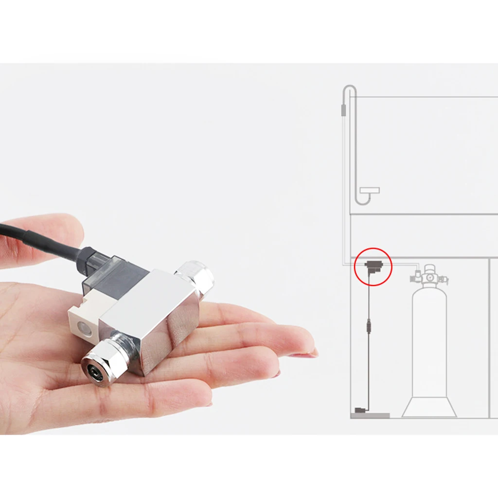 

Co2 Pressure Regulator Magnetic Valve Solenoid Tank Fish Plants Adjustable