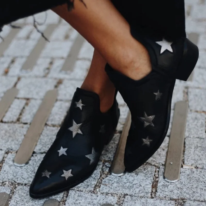 Botas mujer; женские ботильоны; сезон осень-зима; пикантная женская обувь с острым носком; черные ботинки на низком каблуке; винтажные Ботинки martin