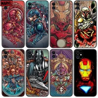 new cool marvel superhero relief phone cases for iphone 13 pro max case 12 11 pro max 8 plus 7plus 6s xr x xs 6 mini se mobile c
