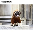 Зимняя теплая куртка, пальто для маленьких и средних собак, мопс, французский бульдог, дропшиппинг LXC50, худи для домашних собак