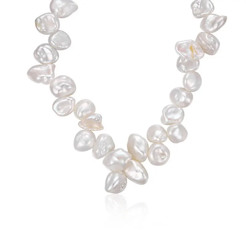 

Женское ожерелье из серебра 925 пробы с бусинами и натуральным пресноводным жемчугом