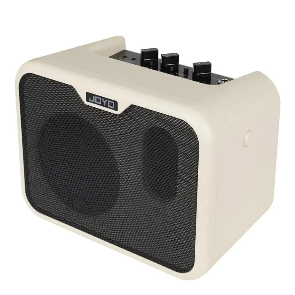 5 Inch Portable Mini Electric Bass Amplifier Speaker 10Watt Amp Normal / Drive Dual Channels with Power Adapter enlarge