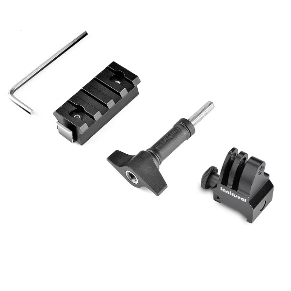 Белый цвет Алюминиевый Тактический шлем Picatinny Rail Mount Adapter Kit Пейнтбол Быстрый Шлем рейка Экшн-камера для Gopro аксессуары - Цвет: Белый цвет