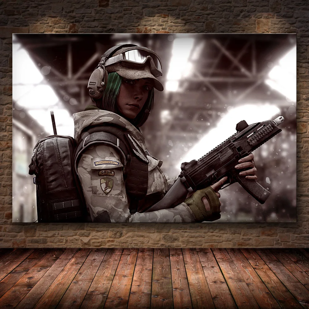 08 Unframed постер украшение картина Tom Clancy's Rainbow Six Siege на HD холсте картина искусство картина маслом - Цвет: 08