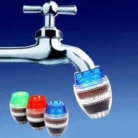 home 5 layers water purifier filter activated carbon filtration tap water faucet mount filter kitchen fixture