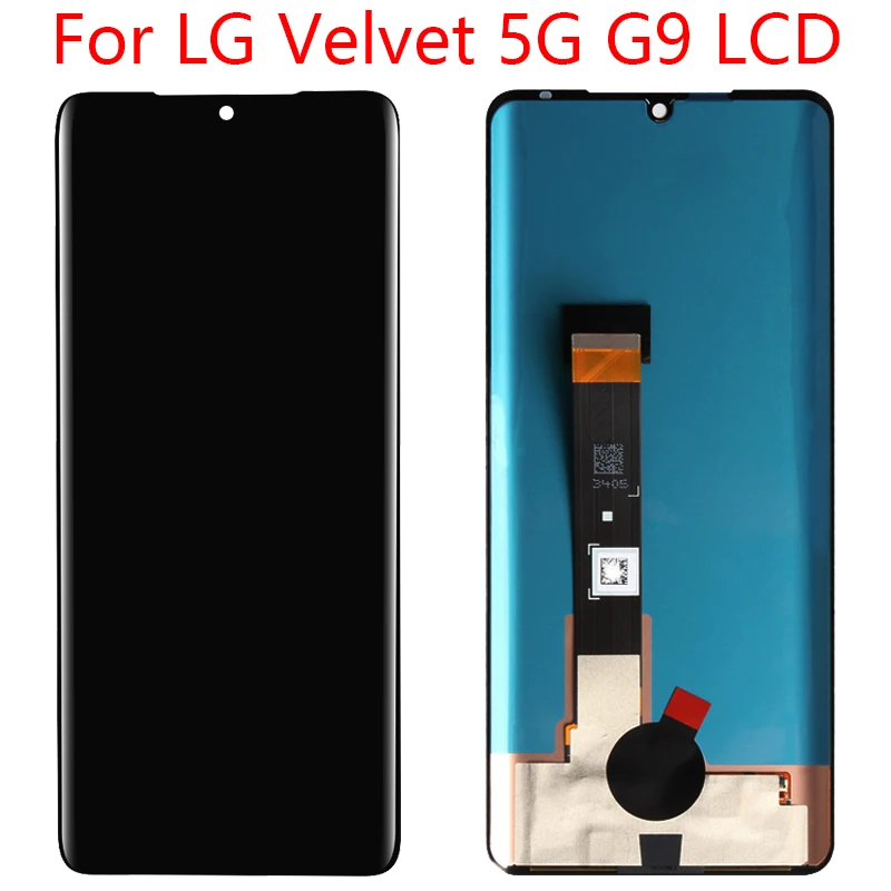 Kup Dla LG Velvet 5G G9 G900 LM-G900N Wyświetlacz LCD Montaż Digitizera Ekranu Dotykowego Zamiennik Do LG G9 LCD Z Ramką AMOLED LCD
