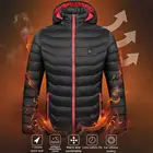 Куртка с подогревом для мужчин и женщин, инфракрасная уличная куртка с капюшоном и USB-подогревом, одежда с электрическим подогревом для походов, 2020