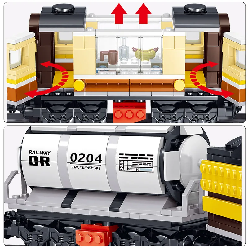 Конструктор Радиоуправляемый Городской железной дороги высокоскоростной поезд