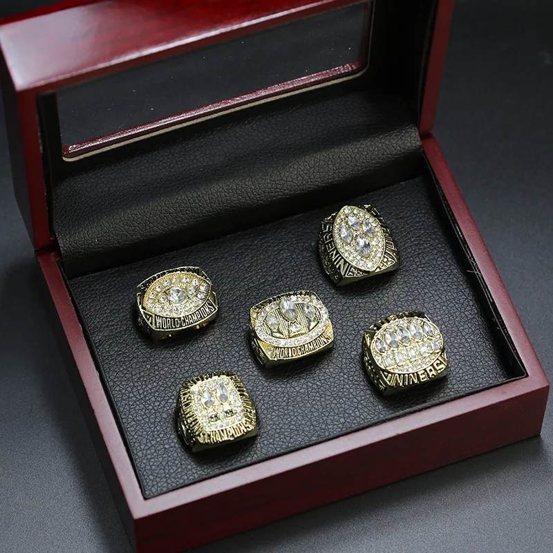 

Football Championship Ring San Francisco 49ers 5-Year Suit 1981 1984 1988 1989 1994 Champion Rings Set Gift Box Free Shipping