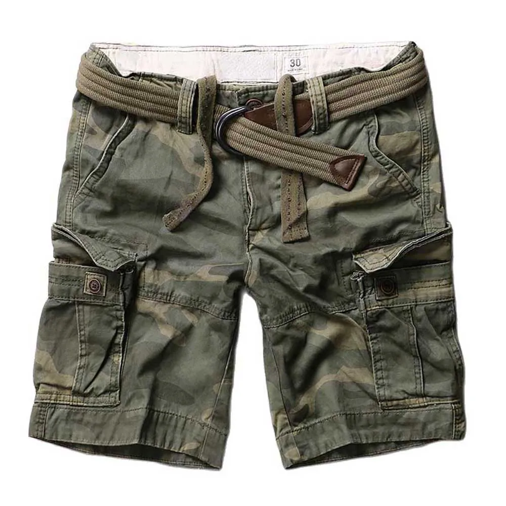 

Trendy Mens Camouflage Shorts Premium Cargo Shorts Casual Military Style Multi Pockets Shorts Big Size Man Clothing Summer Wear