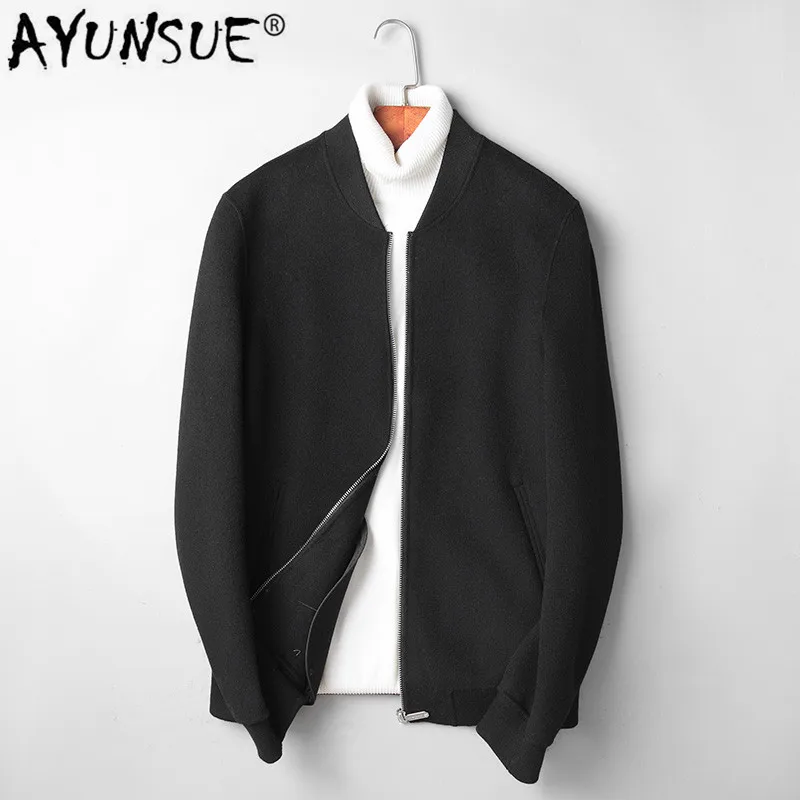 

AYUNSUE 2020 100% Wool Coat Men Short Spring Autumn Wool Mens Jackets and Coats Korean Sobretudo Masculino B19N007169 KJ4274