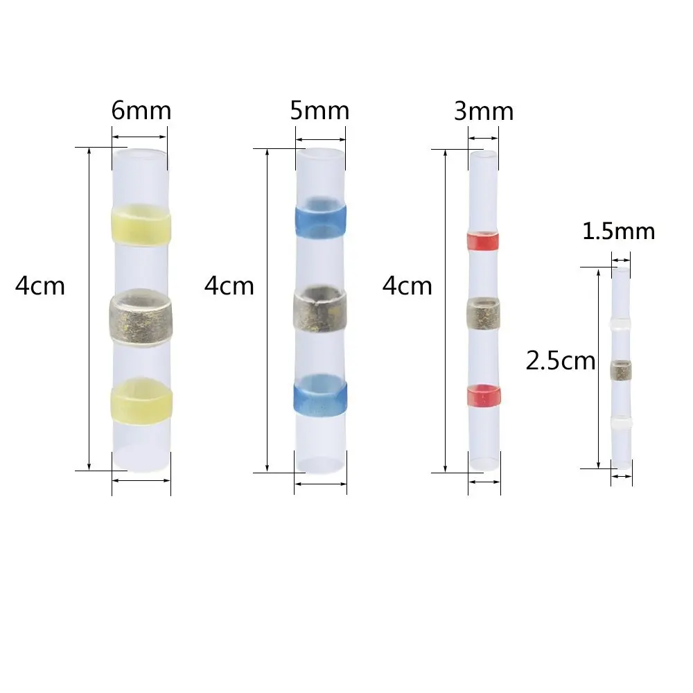 50 шт Водонепроницаемый припой уплотнение рукава изолированные термоусадочные