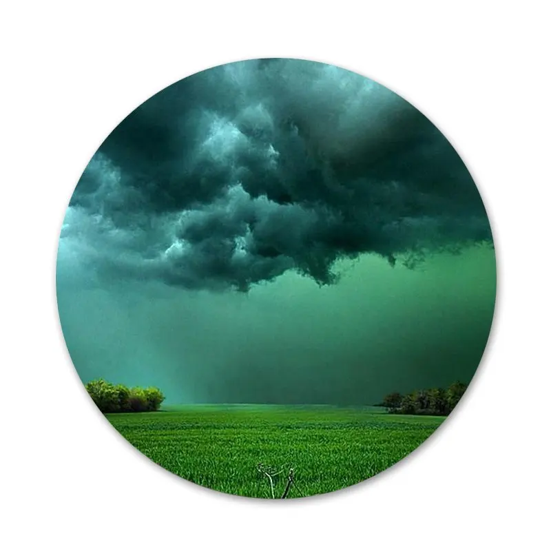 Значки с изображением темных облаков значки металлические для одежды рюкзака