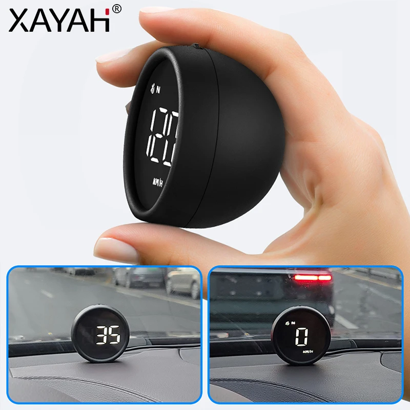 

Car Head-up Display KM/h MPH Overspeed Alarm Speedometer Smart Gadgets Plug HUD HD Digital Gauges Auto Electronics Accessories