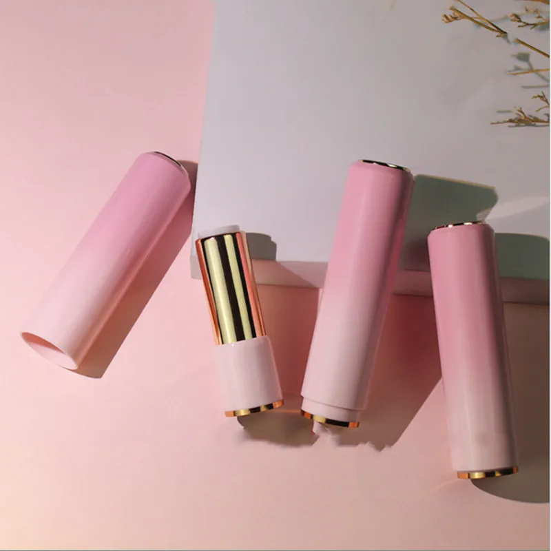 10/30/50pcs Gradient Pink Lipstick Tube Empty Lip Balm Container Lip Tubes DIY With Sample Packing Bottle Makeup Tool