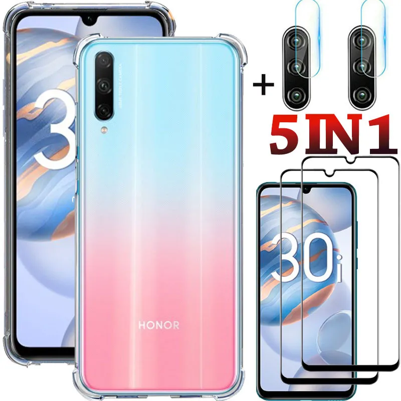 

Honor30 i capas, glass + airbag case for Honor30i Honor30 s case anti-shock phone cover Honor-30s case for honor 30 s 30i case