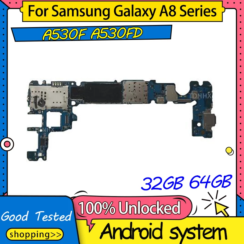 Материнская плата для Samsung Galaxy A8 A530F оригинальная разблокированная материнская с
