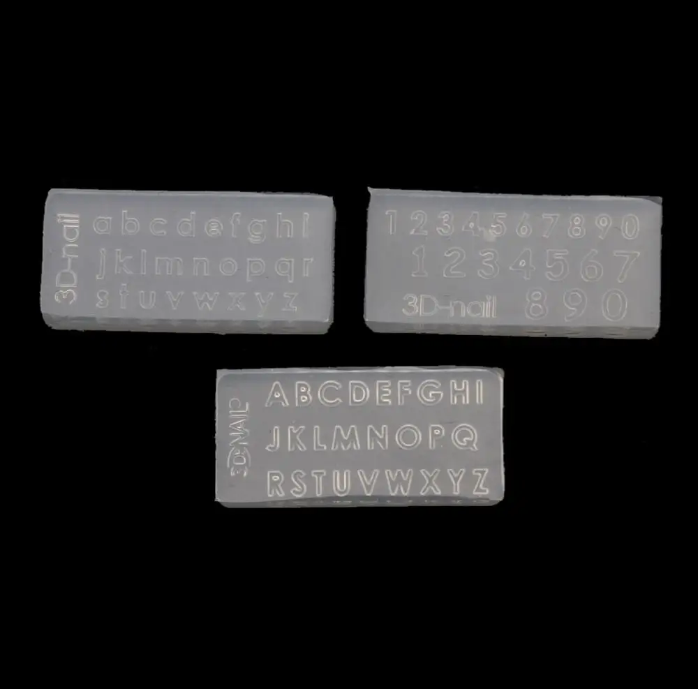 3 шт. силиконовые формы для украшений в виде букв|Инструменты и оборудование