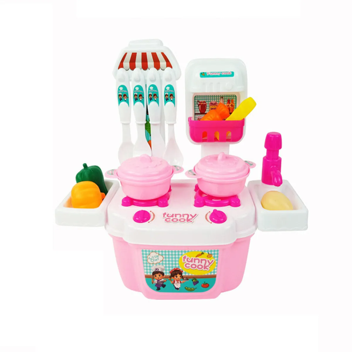 Набор игрушек детский для ролевых игр миниатюрная кухня имитация еды посуда