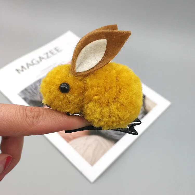 Ginger hair clip Детские резинки для волос кролик заколки Для женщин девочек резинка для волос заколки для волос для детей эластичные хвост держатель женские аксессуары для волос заколки для волос - Цвет: Ginger hair clip