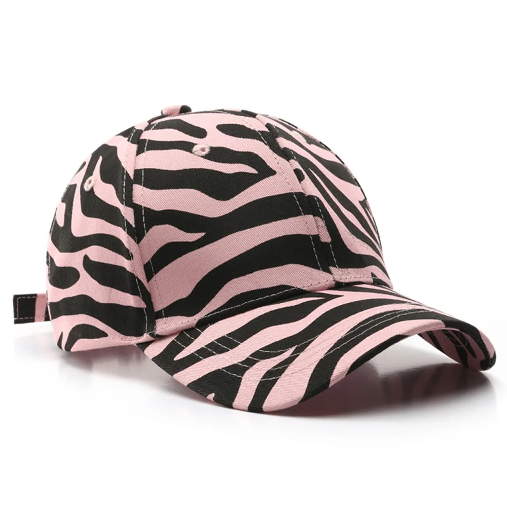 Регулируемая полосатая бейсболка с принтом зебры модные шляпы для женщин милые