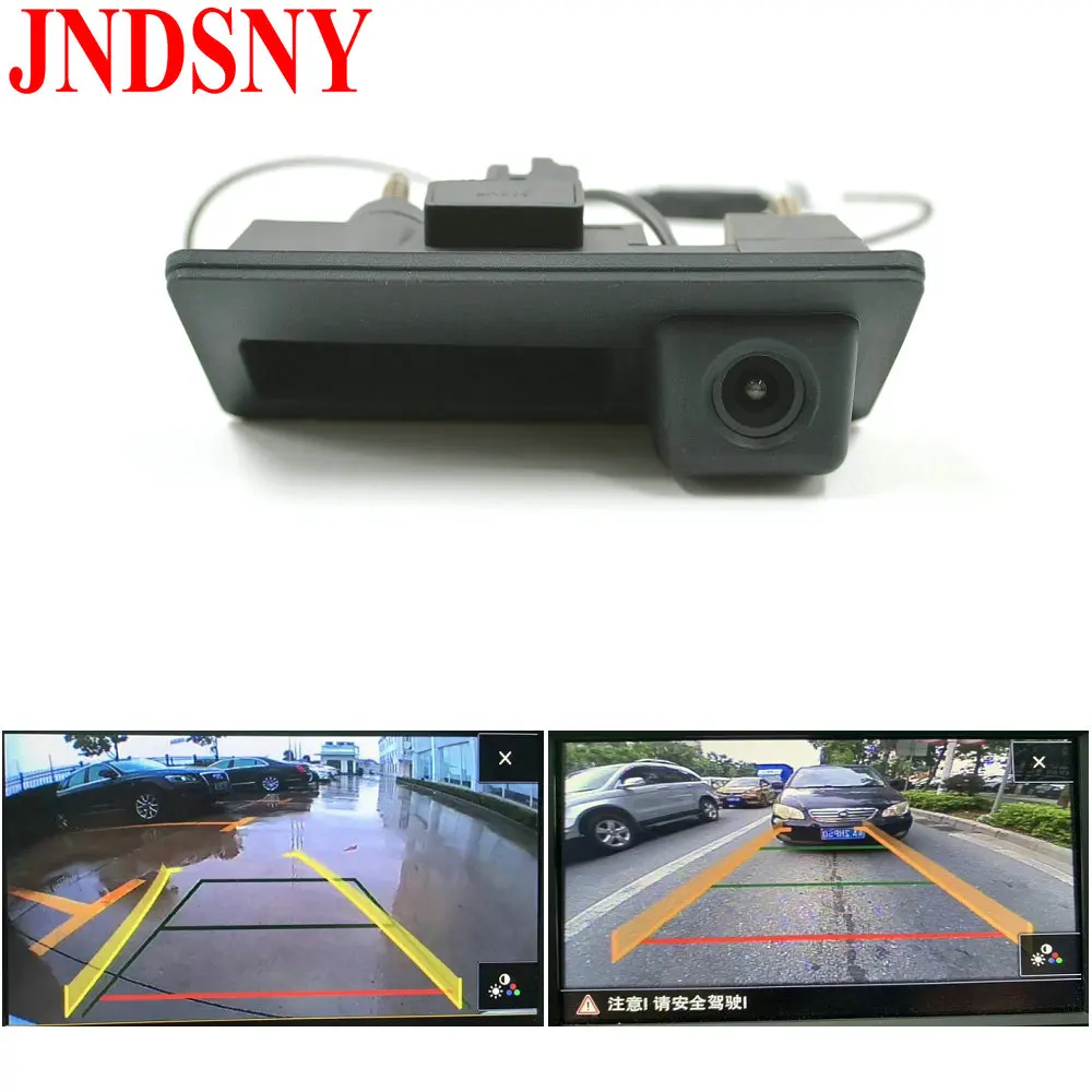 Камера заднего вида JNDSNY RCD330 RCD360 с ручкой багажника для VW Passat Tiguan Touran Jetta Sharan|Камеры