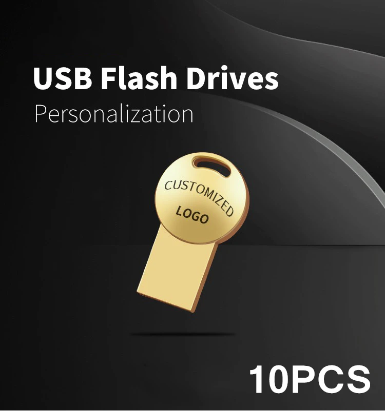 Горячая Распродажа мини металлические индивидуальные 10 шт. 8 ГБ 16 32 USB 2 0 флэш