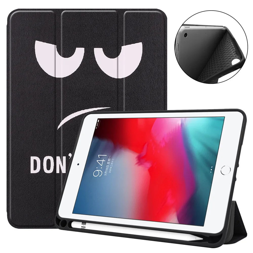 Новый окрашенный трехслойный кожаный чехол книжка с подставкой для ipad Mini 5 8 ''