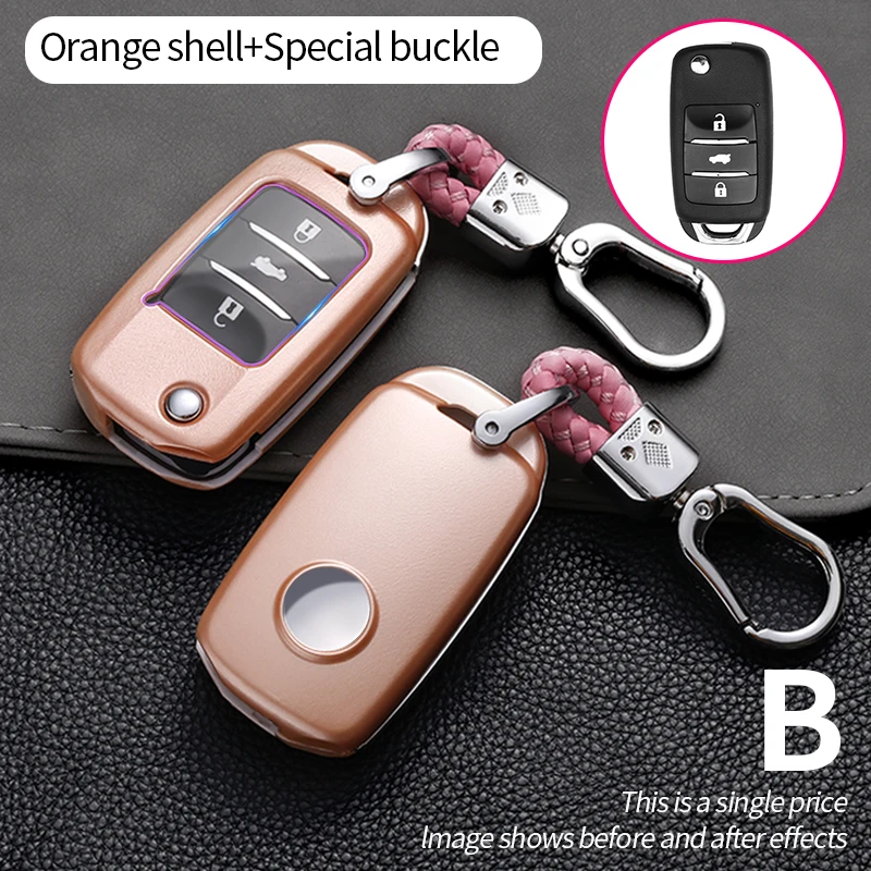 

ABS Carbon Fiber Car Remote Key Case Cover Shell Fob For Changan CS15 CS35 CS75 CS95 V3 V5 V7 EADO RAETON Plus Coupe Accessories