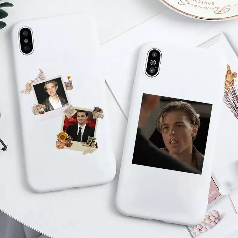 

Leonardo DiCaprio Phone Case Candy Color for iPhone 11 12 mini pro XS MAX 8 7 6 6S Plus X 5S SE 2020 XR cover funda