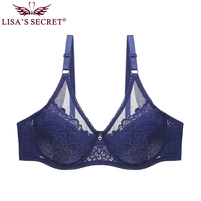 Кружевной бюстгальтер для женщин плюс размер ультра тонкое сексуальное нижнее