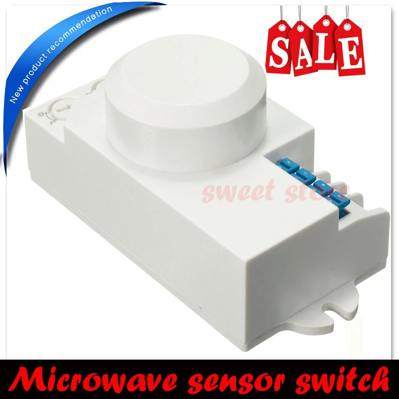 New 110V Microwave detector 360 Degree long distance Radar Sensor switch time adjustable Free shipping 1pcs | Обустройство дома