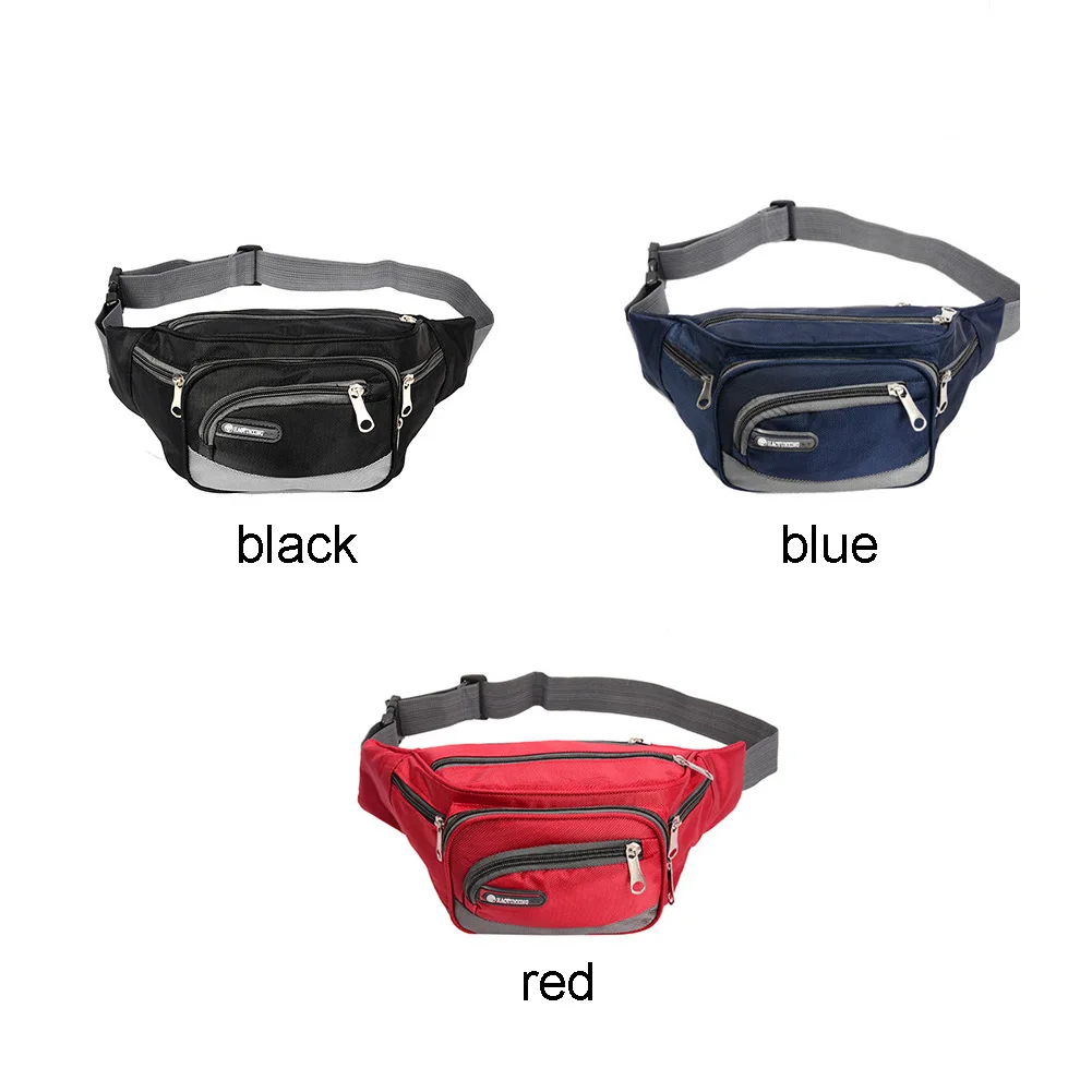 Водонепроницаемая оксфордская поясная сумка для мужчин с несколькими карманами