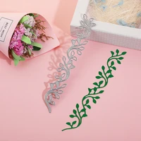 flower dies cut metal cutting die floral branch frame stencil diy mold new 2021 scrapbooking for card making embossing template